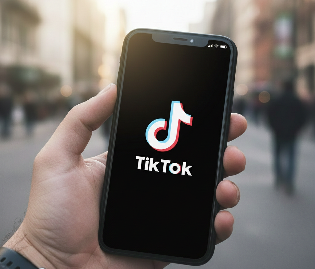 Gros plan sur l'icône TikTok sur un écran mobile