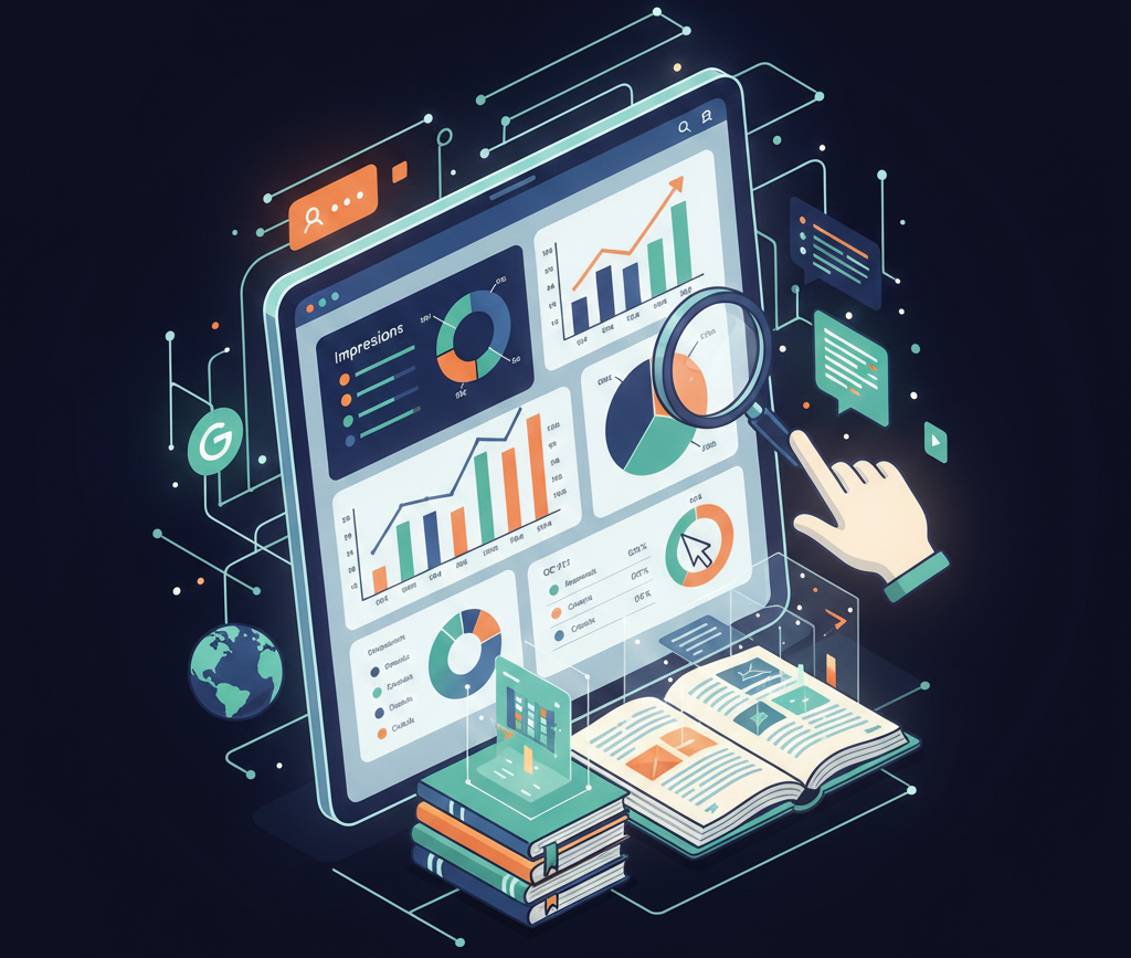 analyse de données publicitaires sur un tableau de bord numérique.