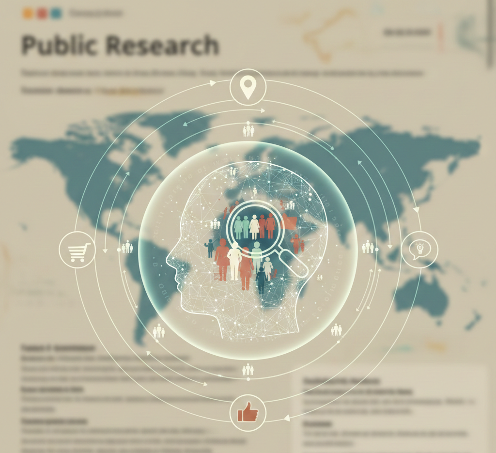 analyse démographique mondiale et recherche d'audience ciblée.