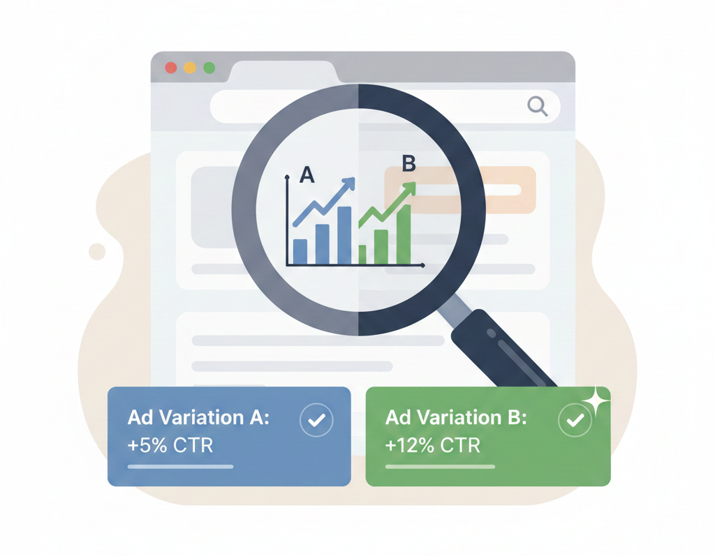 comparaison ab de publicités optimisant le taux de clic.