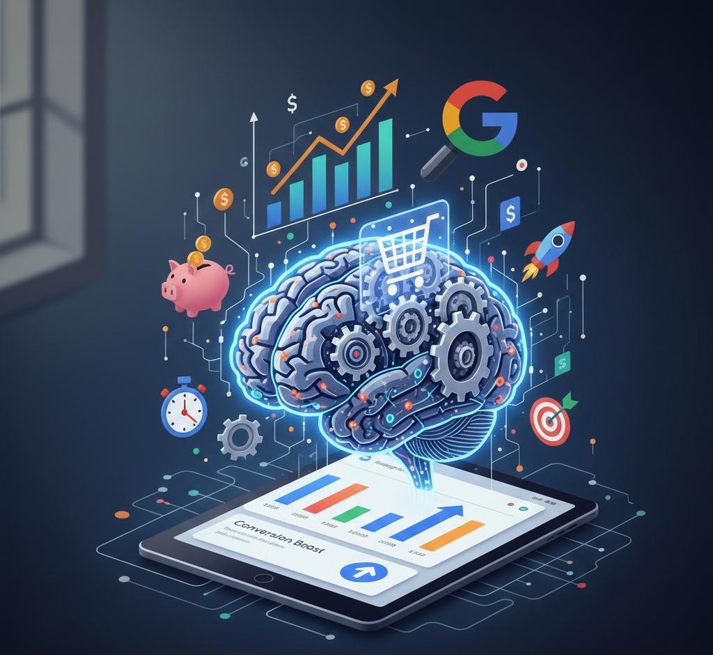 infographie e commerce montrant un panier rempli de pièces d'or.