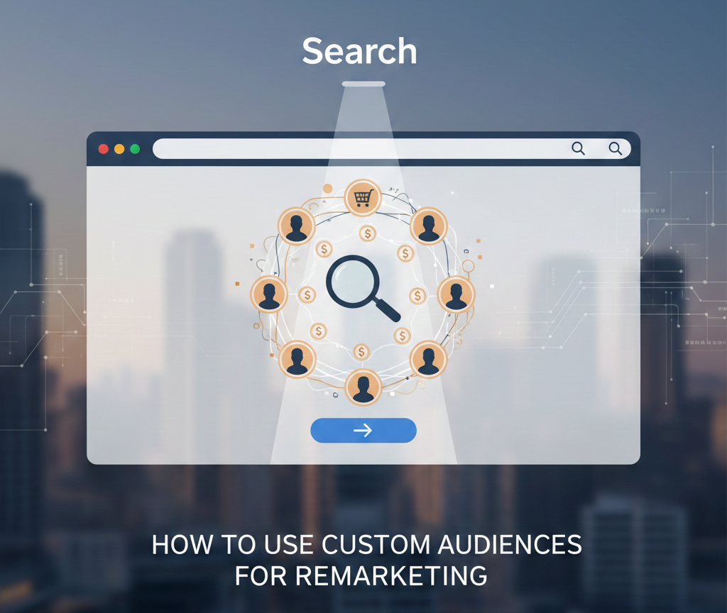 interface de ciblage d'audience pour le remarketing sur google.