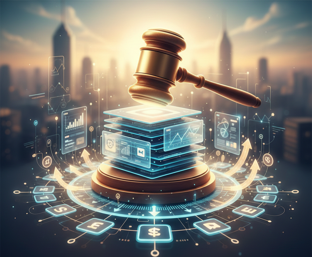 marteau de juge automatisant les enchères de campagnes display.