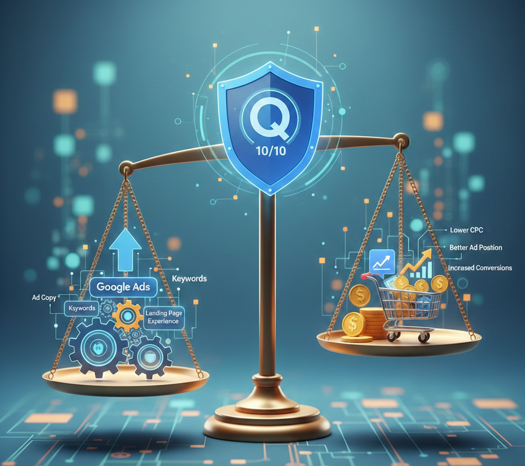 score de qualité optimal équilibrant budget et visibilité publicitaire.