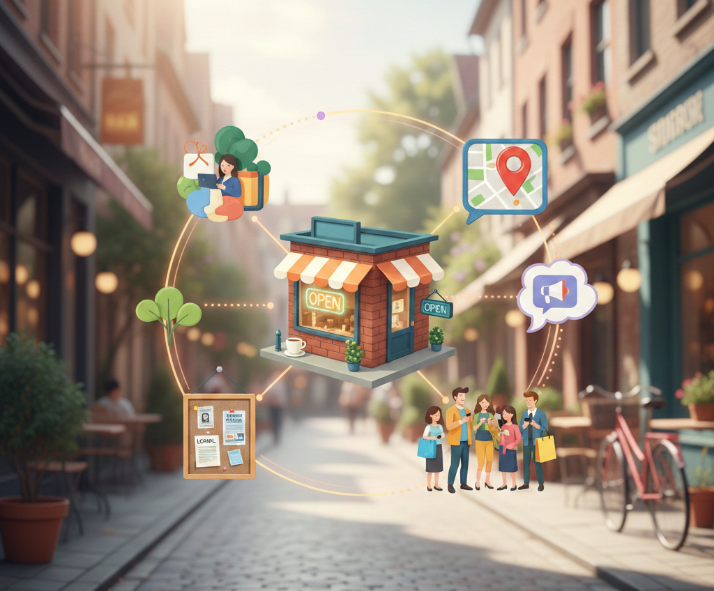 stratégie google ads locale connectant boutique physique et clients.