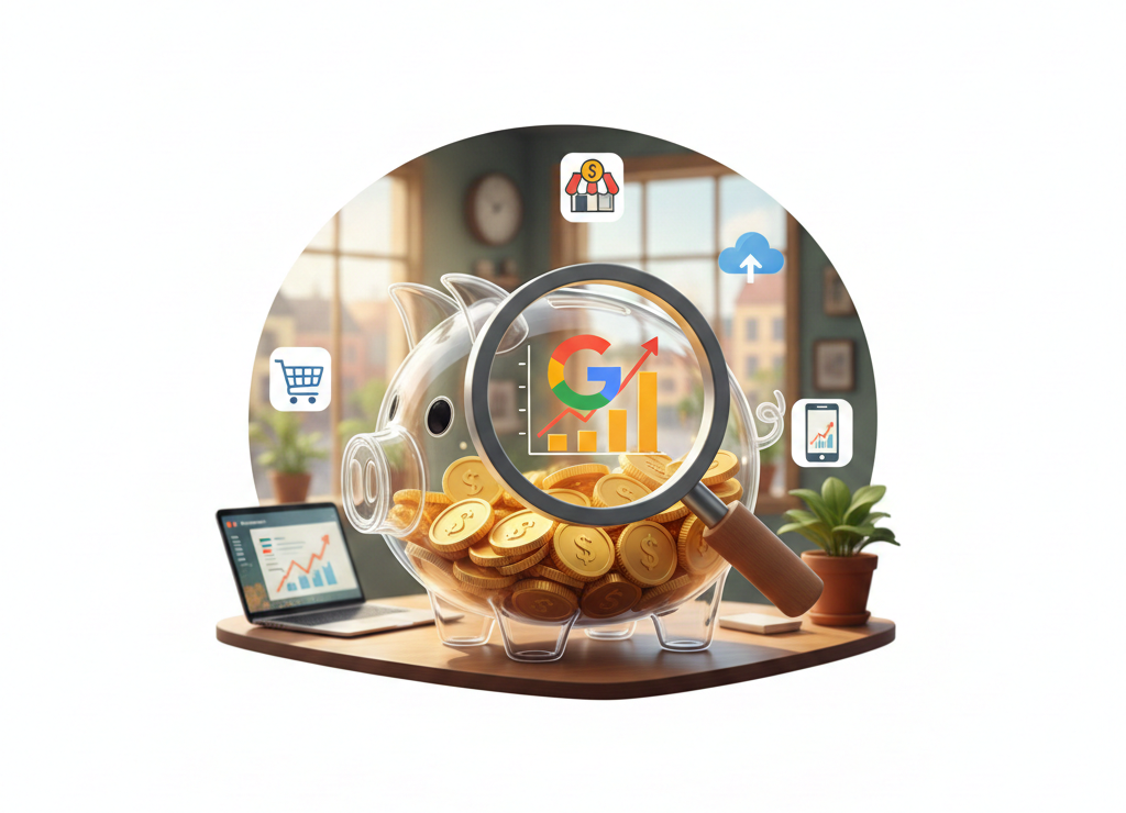 tirelire transparente optimisant le retour sur investissement publicitaire.