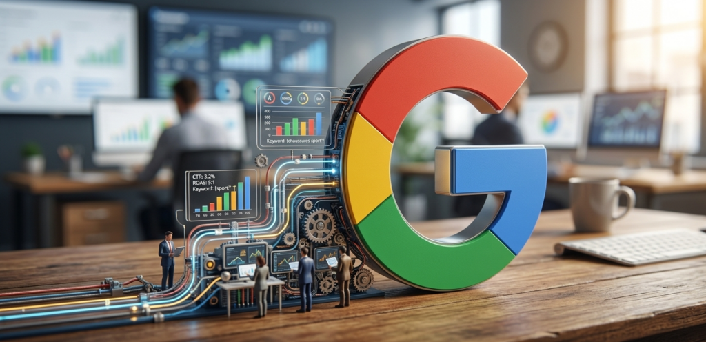 analyse de mots clés et pilotage du roas google.