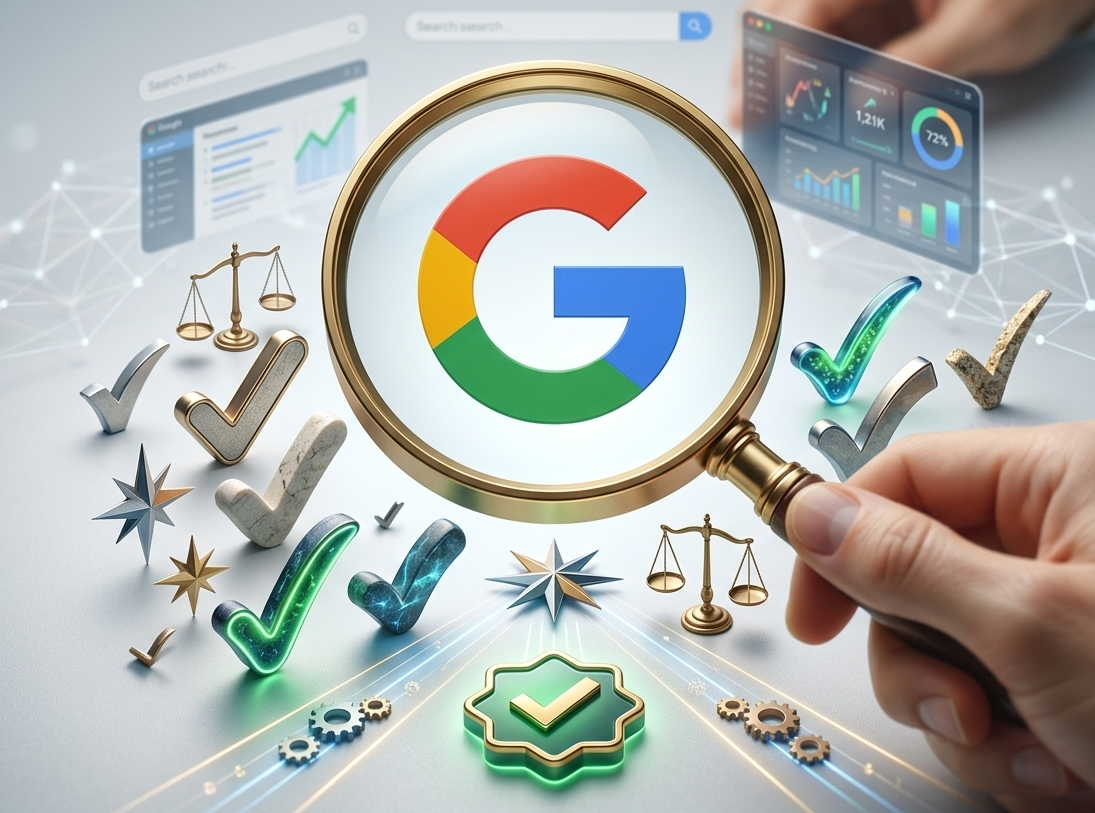 concept visuel de l'audit et de la validation google ads
