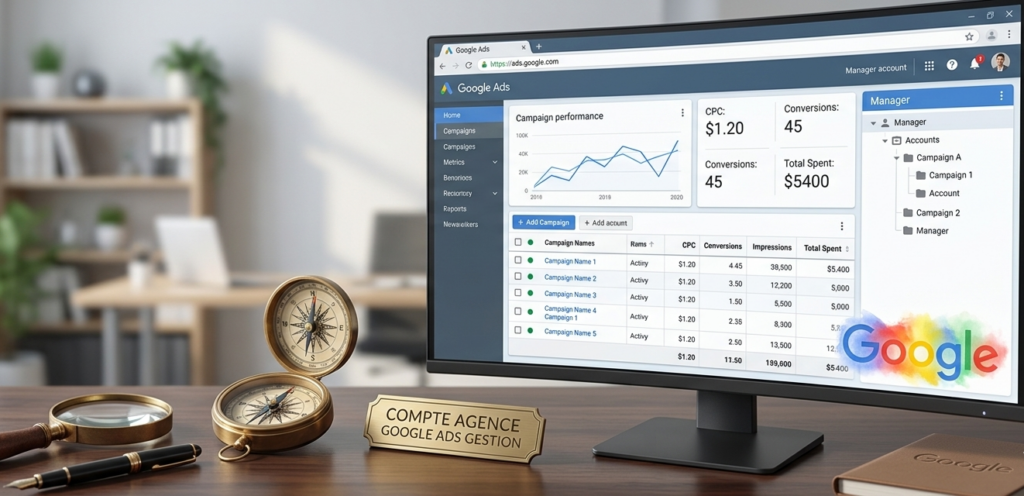 gestion professionnelle et stratégique de comptes google ads.