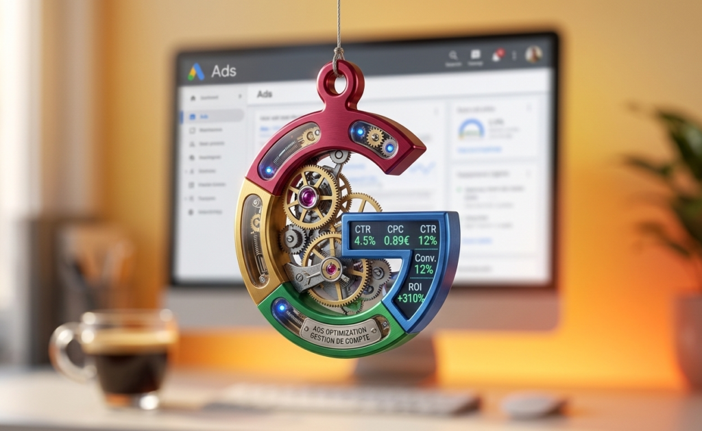 mécanisme en forme de g optimisant google ads.