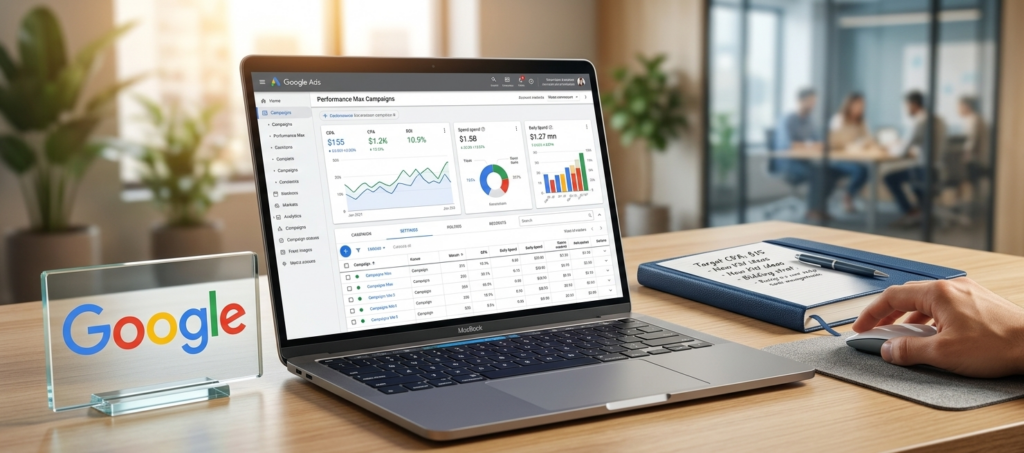 suivi et gestion des campagnes performance max.