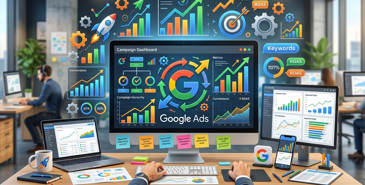 suivi multi écrans de la performance google ads.