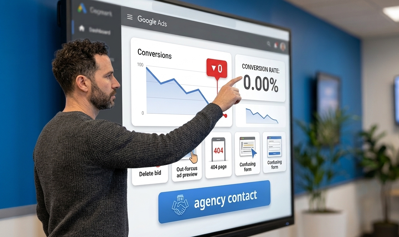 analyse des erreurs sur google ads