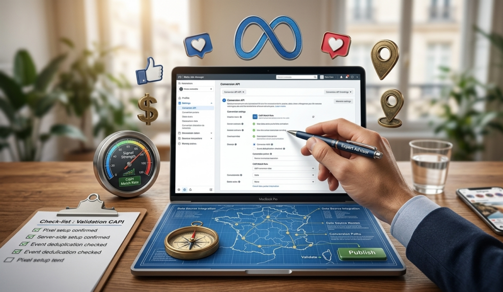 configuration de l'api de conversion meta ads