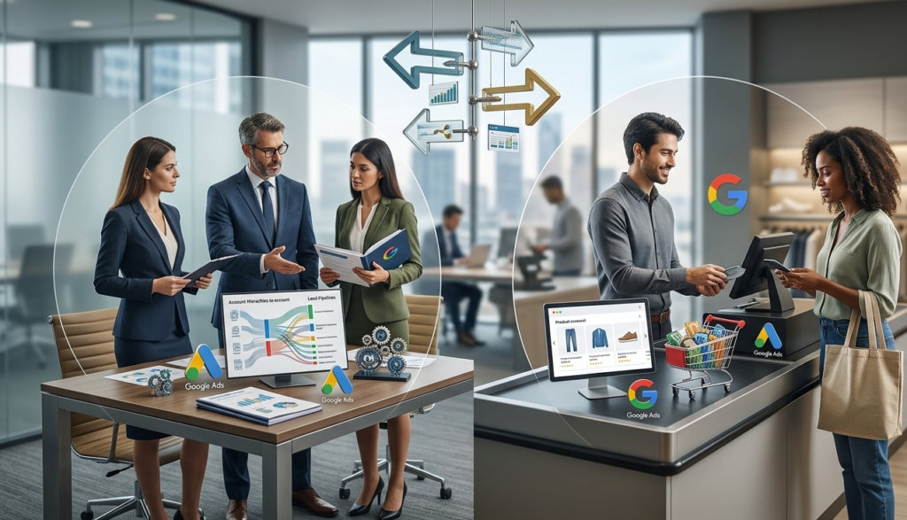 différences entre google ads b2b et b2c