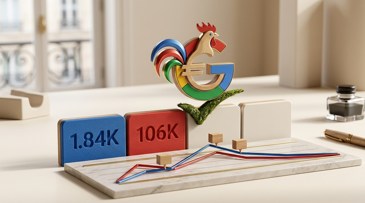 statistiques et graphiques publicitaires avec coq