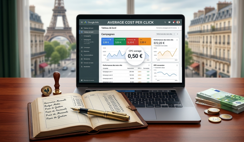tableau de bord google ads et budget