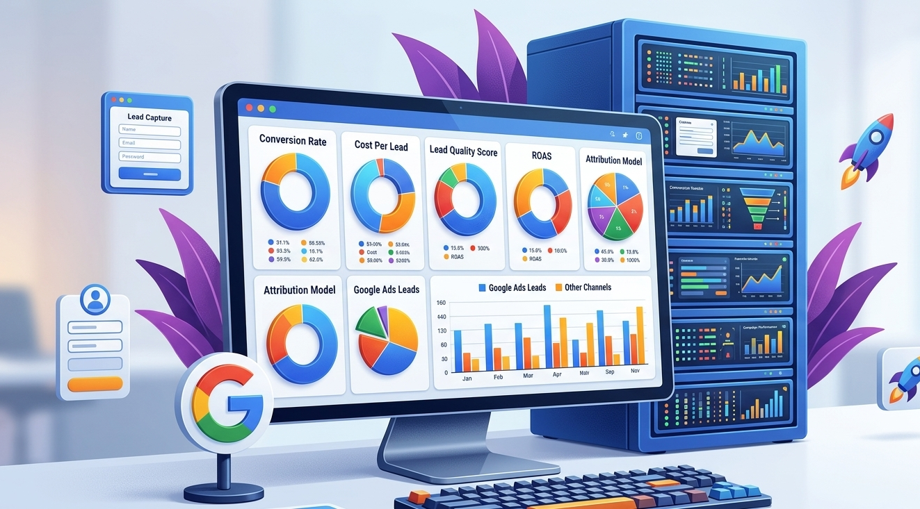 tableau de bord marketing et serveur