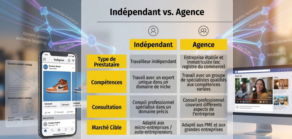 tableau freelance et agence
