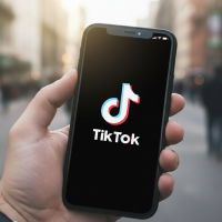 Gros plan sur l'icône TikTok sur un écran mobile