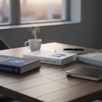 Livres de stratégie SEO et SEA sur un bureau