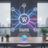 Schéma d'attribution par les données avec panier d'achat.
