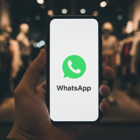 Maintenant un smartphone affichant le logo WhatsApp
