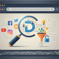 analyse de données et croissance digitale via un entonnoir.