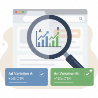 comparaison ab de publicités optimisant le taux de clic.