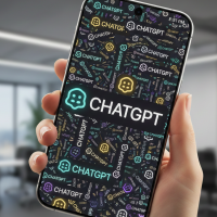 Smartphone sur table affichant le logo YouTube en cours d'installation.