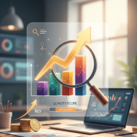graphique de performance avec score de qualité excellent et roi.