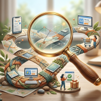 loupe analysant le parcours client complexe sur google ads.