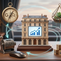 maquette d'immeuble et croissance