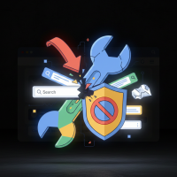 outils de maintenance et bouclier de protection pour recherche web.