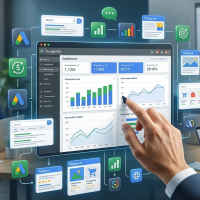 tableau de bord google ads interactif en agence.